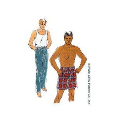 2257 MR. KWIK SEW  PAJAMA LOUNGE PANTS, SHORTS PATTERN S-XXL UNCUT
